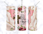 All Things Through Christ Leopard Tumbler